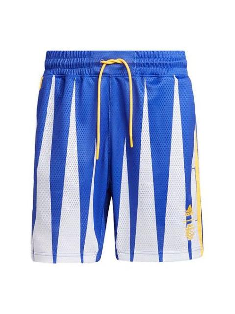 adidas adidas x Eric Emanuel Crossover Ee Smr Short Mesh Breathable Straight Sports Basketball Shorts Blue 