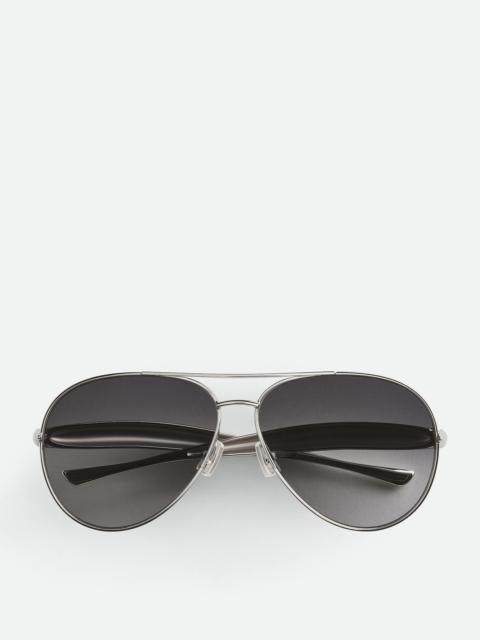 Bottega Veneta Sardine Aviator Sunglasses
