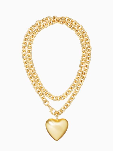 LoveShackFancy Roxanne Assoulin The Puffy Heart Necklace