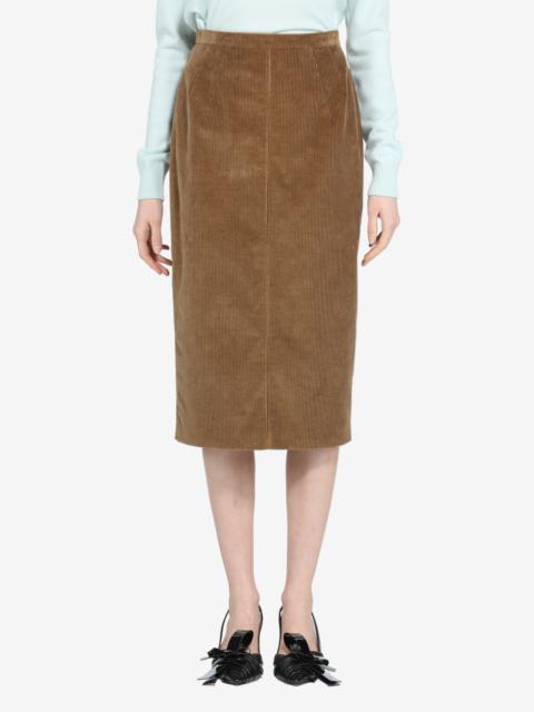 N°21 VELVET PENCIL SKIRT