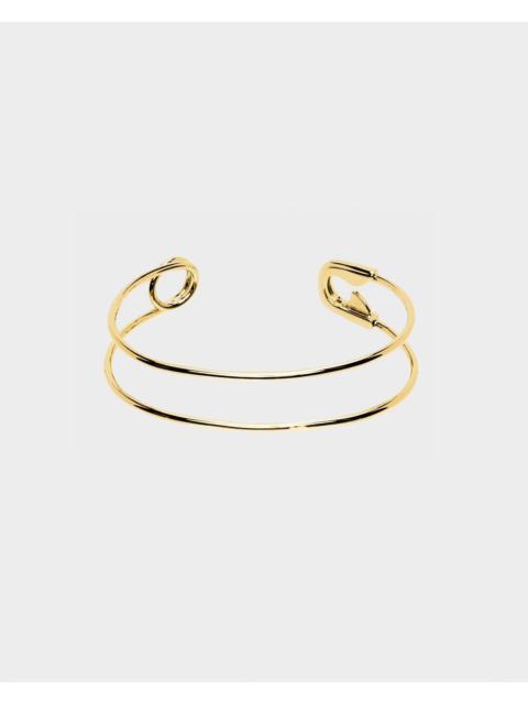 GOLD SAFETY PIN BRACELET