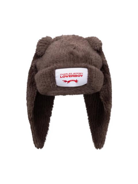 CHARLES JEFFREY LOVERBOY FLUFFY CHUNKY RABBIT BEANIE (BROWN)