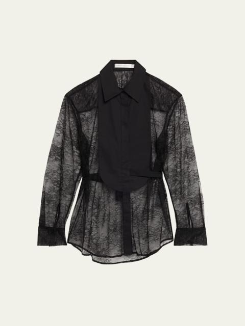 CHRISTOPHER ESBER Lace Tuxedo Shirt