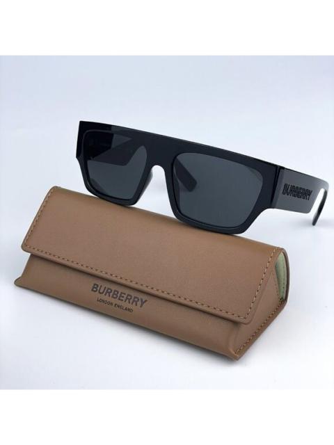 Burberry NEW Burberry BE4397U MICAH 300187 Black Dark Grey Square Unisex Sunglasses