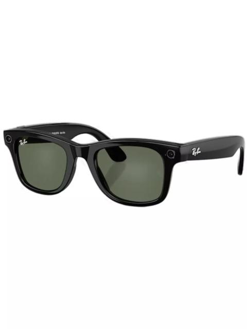 Ray-Ban Meta Wayfarer Sunglasses-Black/Green