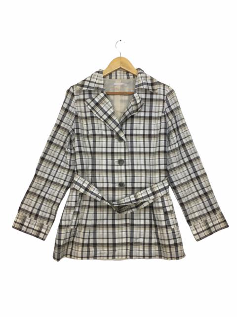 Other Designers Vintage - Vtg ELLE PARIS PLANETE Belted Jacket Trench Coat Parka