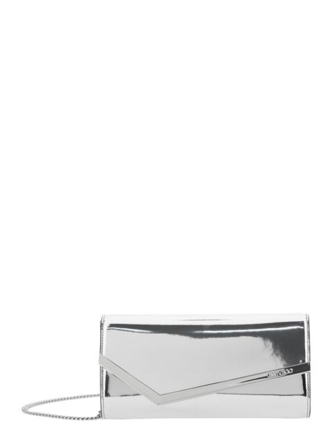 JIMMY CHOO Jimmy Choo Women Clutch 'Emmie' With Logo Lettering On The Front And Chain Strap In Blend Leather An