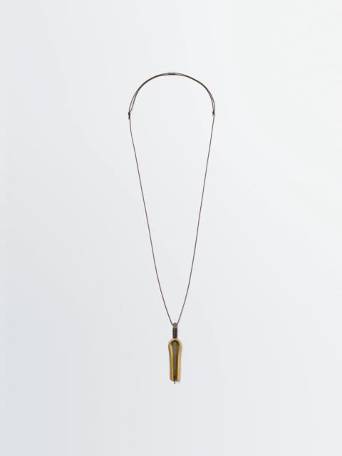 Lemaire JAW HARP NECKLACE IN STAINLESS STEEL