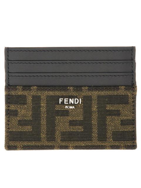 FENDI PORTA CARTE IN PELLE CON LOGO
