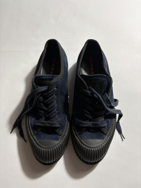 Prada PRADA SUEDE LOW TOP SNEAKER