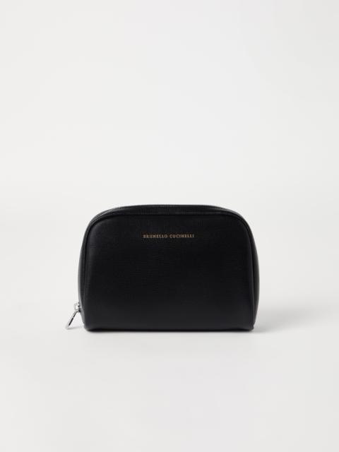 Brunello Cucinelli Capretta slim beauty case