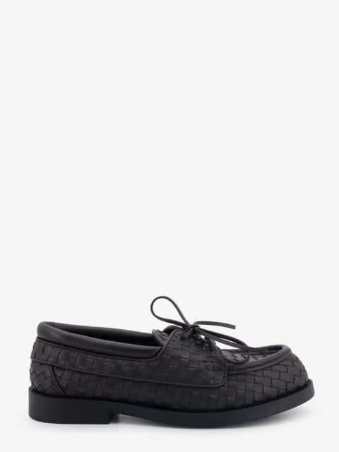 Bottega Veneta Bottega Veneta Pier Intrecciato Leather Boat Shoes