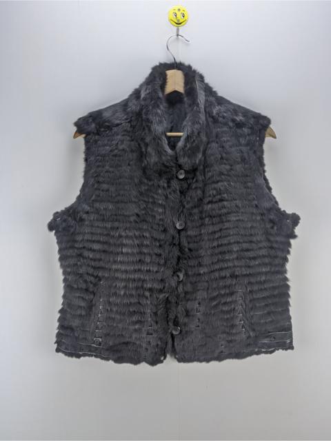 Other Designers Steals🔥Vintage Faux Fur Vest Cropped Reversible