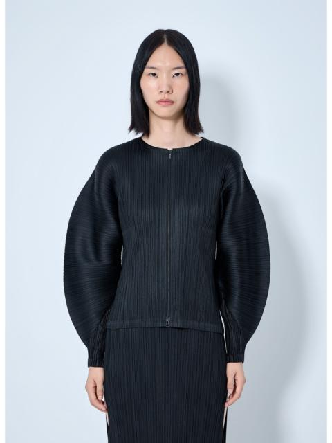 Pleats Please Issey Miyake Pleats Please Issey Miyake Women Pleated Zip-Up Top