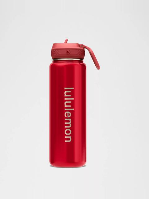 lululemon Back to Life Sport Bottle 24oz Straw Lid *Shine