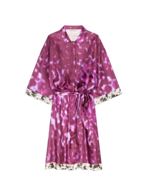 silk shirt dress