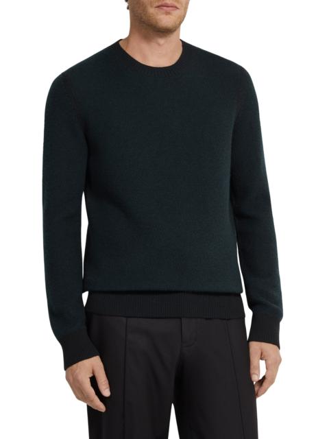 ZEGNA ZEGNA Oasi Cashmere Crewneck Sweater in Dark Green at Nordstrom