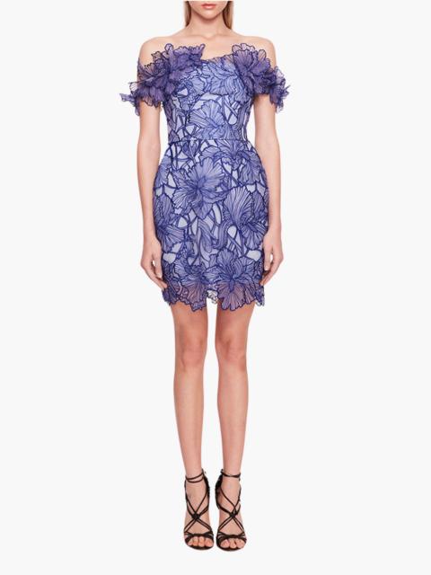 Marchesa IRIS CUTWORK MINI DRESS