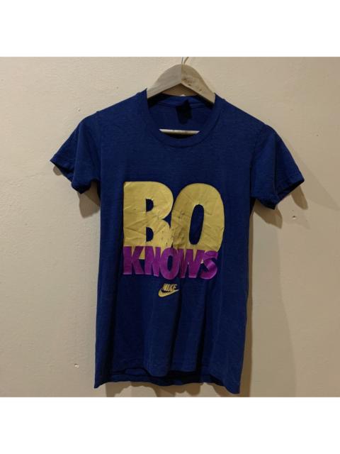 Nike Vintage 80’s Nike Blue Tag Bo Knows Tshirt