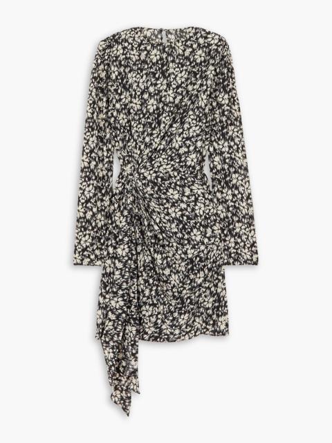 Isabel Marant Étoile Dulce draped printed crepe de chine mini dress