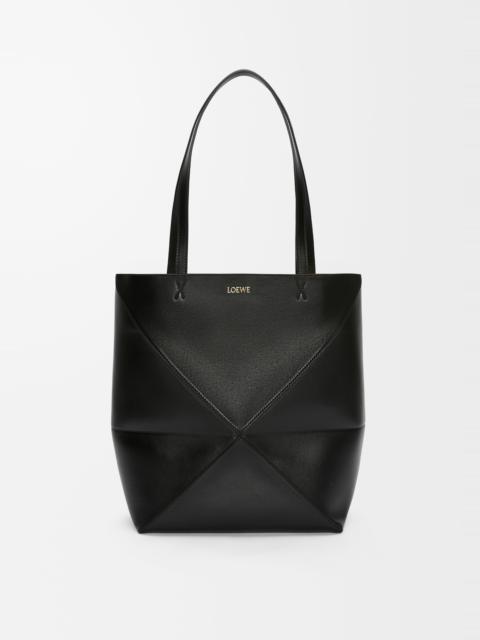 Loewe Puzzle Fold Tote in shiny calfskin