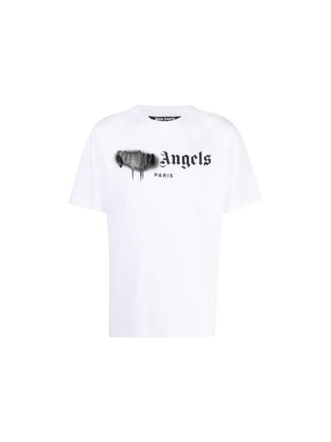 Palm Angels Palm Angels Paris Sprayed Logo T-shirt White