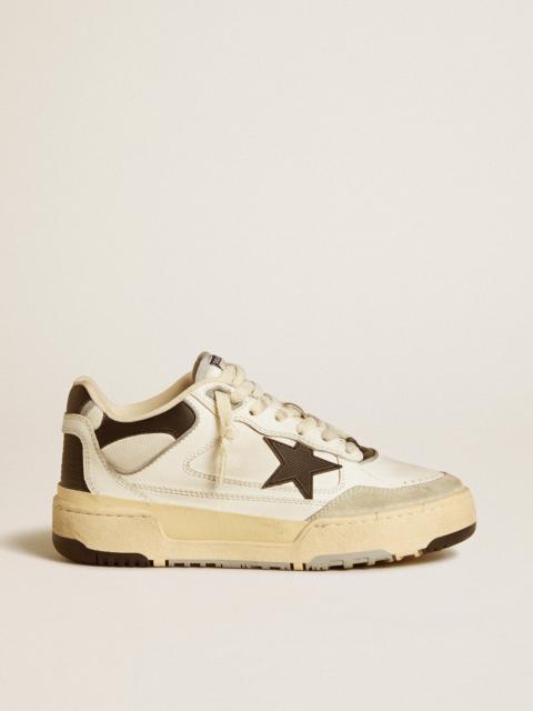 Golden Goose Women’s Forty2 with black star and black leather heel tab