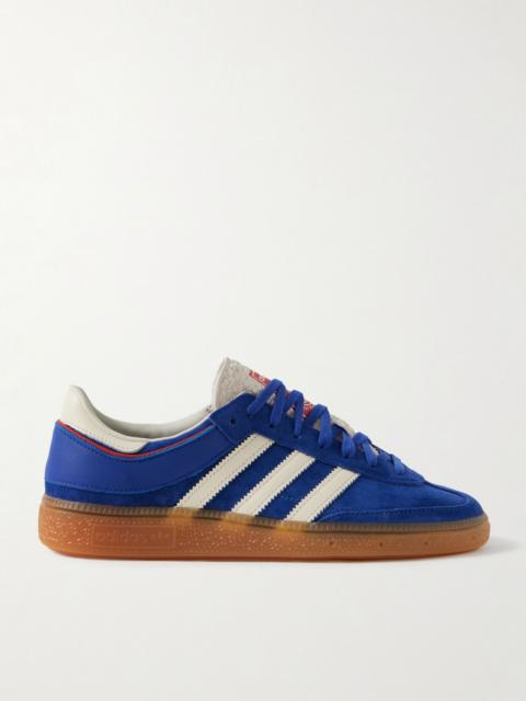 adidas Originals Handball Cup Spezial rubber-trimmed suede and leather sneakers Royal blue