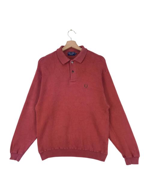 Other Designers Vintage - Fred Perry Collar Half Button Sweatshirt