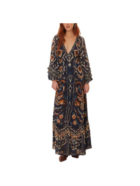 FARM RIO Farm Rio Pineapple Ikat Maxi Dress