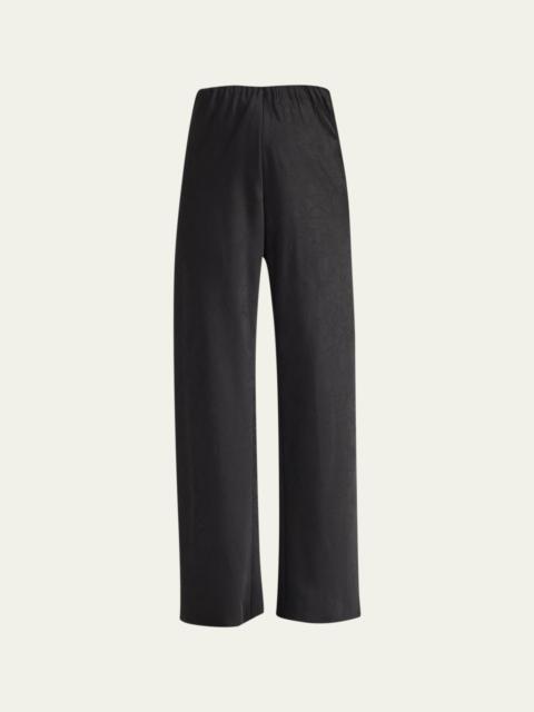 Vince High-Waist Wide-Leg Bias Pants