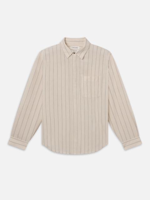 FRAME Stripe Shirt in Natural Stripe