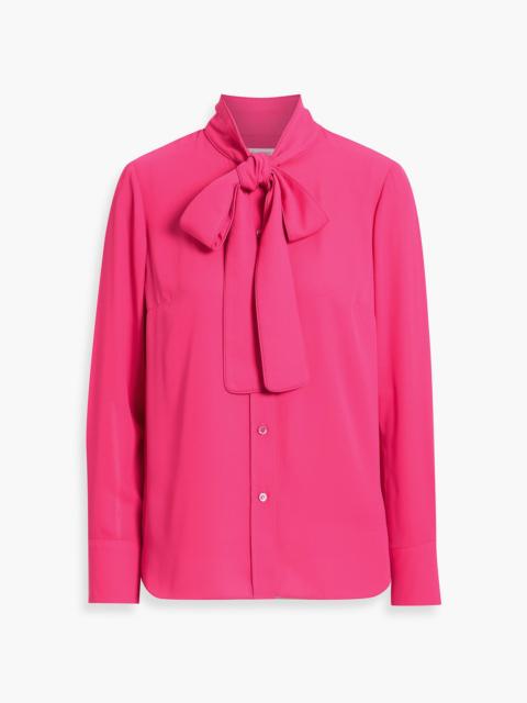 CAROLINA HERRERA Pussy-bow crepe de chine blouse