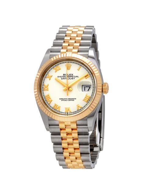 ROLEX Rolex Datejust 36 White Dial Men's Stainless Steel and 18kt Yellow Gold Jubilee Watch 126233WRJ