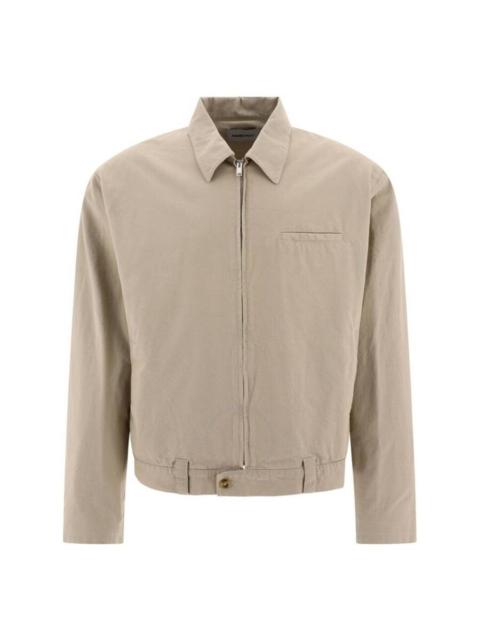 Ambush Beige Zip-Up Long Sleeved Overshirt