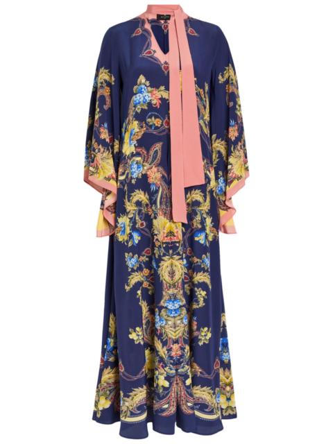 etro ruffled embroidered printed silk-chiffon mini dress Etro Ruffled Embroidered Printed Silk-Chiffon Mini Dress In Yellow - 60%  Off