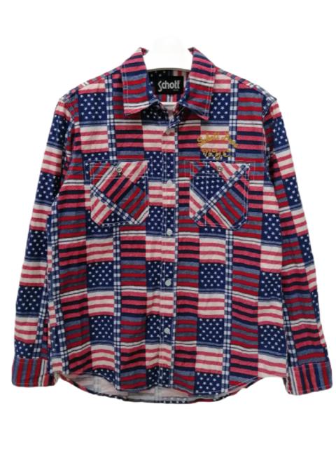 🔥HOT ITEM🔥SCHOTT Usa Design Flanel Shirt