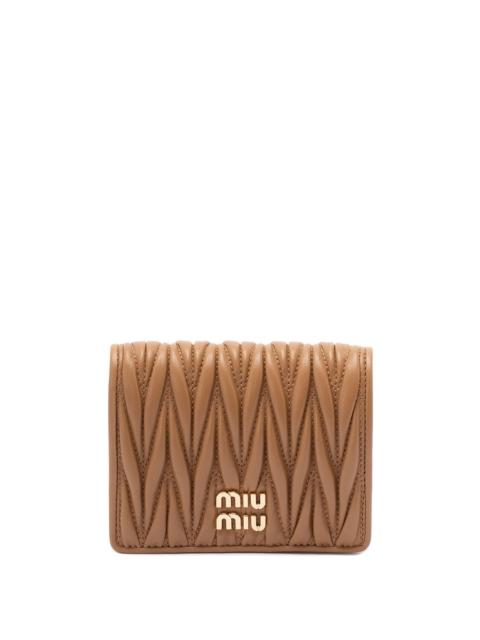 Miu Miu Miu Miu Women Matelassé Nappa Leather Wallet
