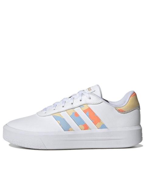 adidas (WMNS) adidas neo Court Platform 'White Blue Orange' H06298