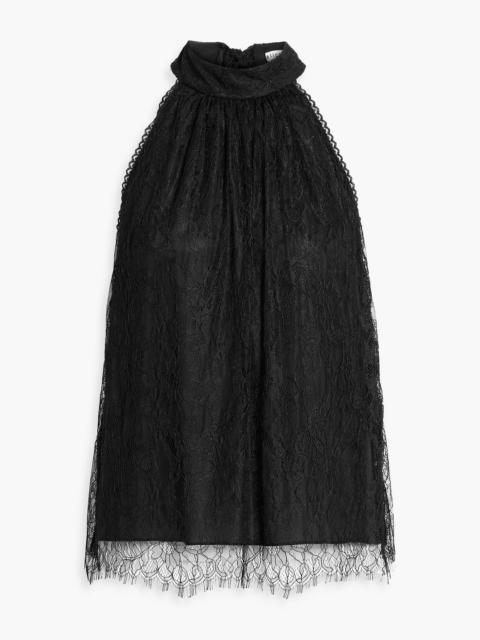 Alice + Olivia Maris tie-back lace top