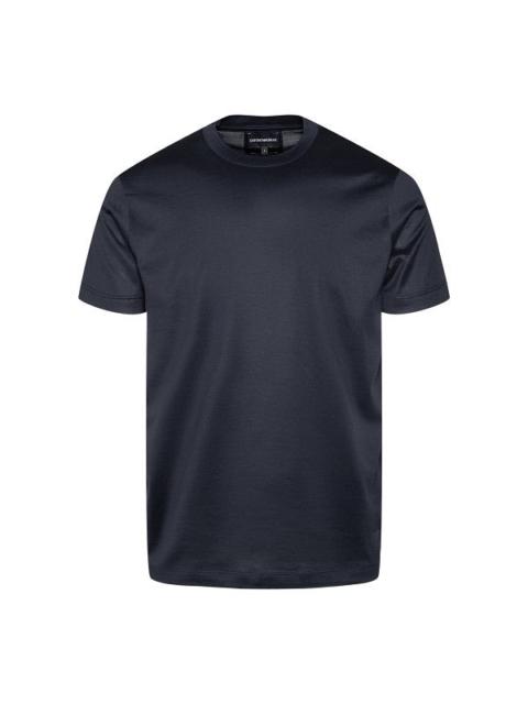 EMPORIO ARMANI Emporio Armani Tencel Blend Jersey T-Shirt Blue Men