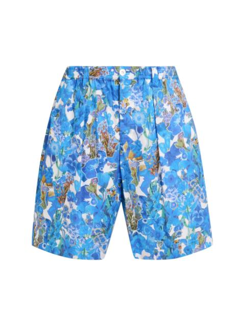 Marni floral-print cotton shorts