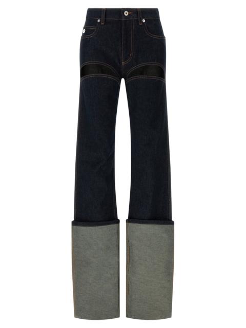 Jean Paul Gaultier Jean Paul Gaultier Women 'Denim Pants With Cuts On Front' Jeans