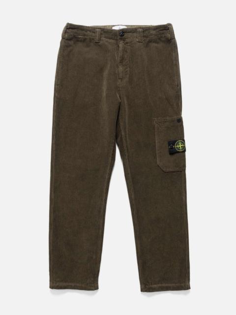 Stone Island Organic Cotton Corduroy 800 Trousers Military Green