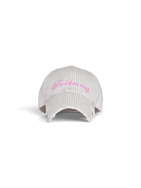 BALENCIAGA Balenciaga Music | Britney Spears Series Cap in Dirty White/pink