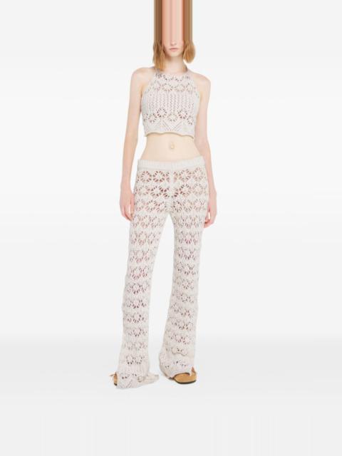 Alanui Lagoon Romance cotton trousers