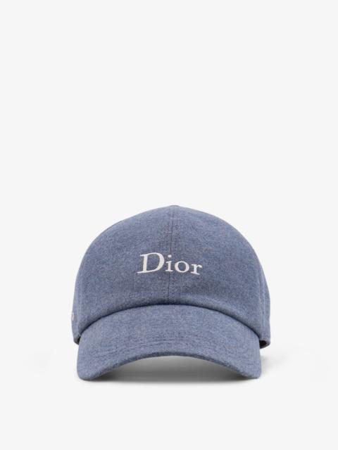 Dior Dior Cotton Hat With Embroidered Logo On The Front