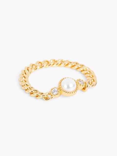 Zimmermann Gold-tone faux pearl ring