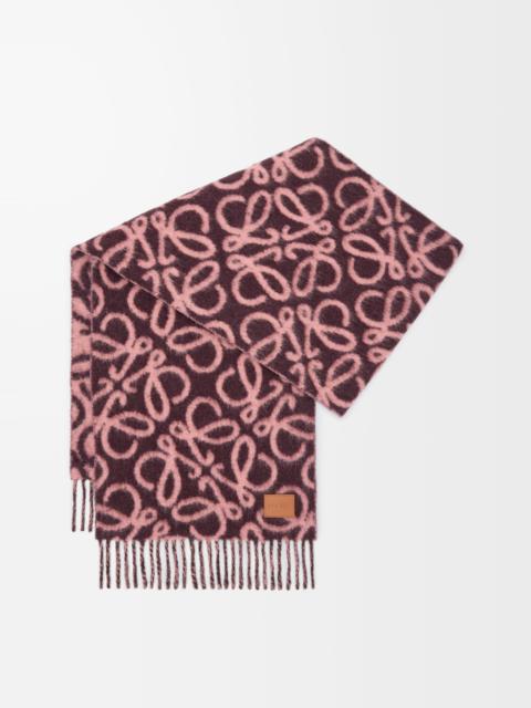 Loewe Anagram scarf in alpaca and wool blend