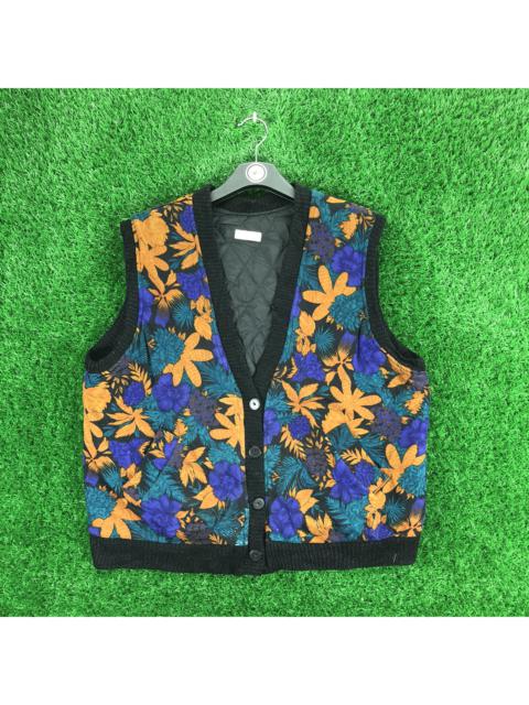 Other Designers Vintage - Vintage 80's Vest Fullprint Quilted Lining by Glantier